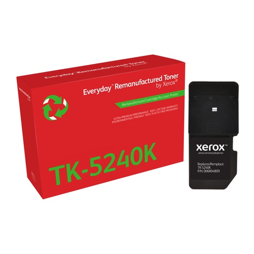 Everyday Remanufactured Everyday Black Remanufactured Toner by Xerox compatible with Kyocera TK-5240K, Standard capacity