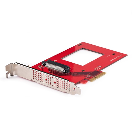 StarTech.com U.3 to PCIe Adapter Card, PCIe 4.0 x4 Adapter For 2.5 U.3 NVMe SSDs, SFF-TA-1001 PCI Express Add-in Card for Desktops/Servers, TAA Compliant - OS Independent