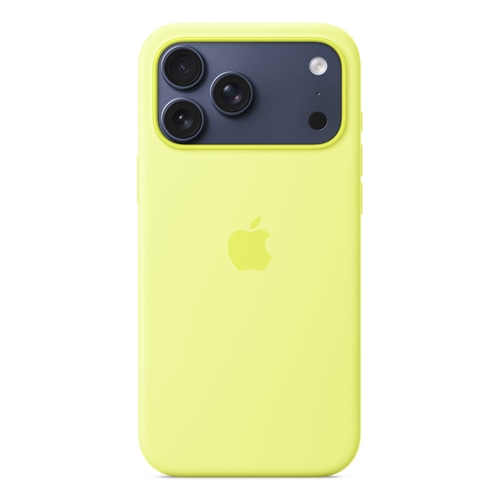 Apple iPhone 17 Pro Max Silicone Case with MagSafe  Neon Yellow