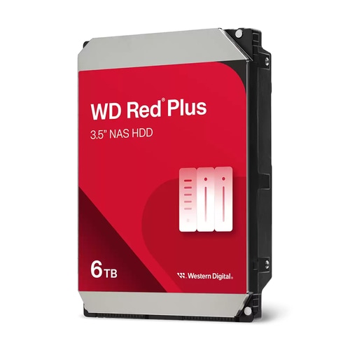 Western Digital Red Plus WD60EFPX internal hard drive 6 TB 5400 RPM 256 MB 3.5 Serial ATA