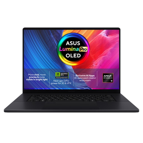 ASUS ProArt P16 H7606GM-SR010W AMD Ryzen AI 9 465 Laptop 40.6 cm (16) Touchscreen 3K 16 GB LPDDR5x-SDRAM 1 TB SSD NVIDIA GeForce RTX 5060 Laptop GPU Wi-Fi 7 (802.11be) Windows 11 Home Black