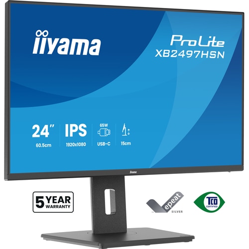 iiyama ProLite XB2497HSN-B1 computer monitor 60.5 cm (23.8) 1920 x 1080 pixels Full HD LED Black