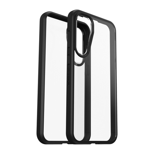 OtterBox React Series Case for Galaxy S23 FE, Black Crystal (Clear/Black)