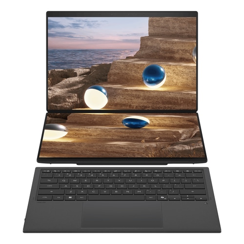 ASUS Zenbook Duo UX8407AA-SN429W Copilot+ PC Intel Core Ultra 9 386H Hybrid (2-in-1) 35.6 cm (14) Touchscreen 3K 16 GB LPDDR5x-SDRAM 1 TB SSD Wi-Fi 7 (802.11be) Windows 11 Home Grey QWERTY UK English