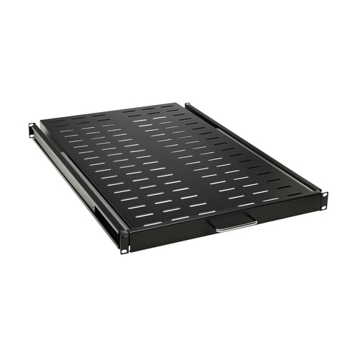 Tripp Lite SRSHELF4PSLVENT SmartRack Sliding Steel Rack Shelf - 1U, Vented, 28.3 in. Deep, Holds up to 50 lb. (23 kg)