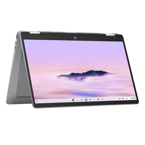 HP Chromebook x360 14b-cd0000na Intel Core i3 i3-N305 35.6 cm (14) Touchscreen Full HD 8 GB LPDDR5-SDRAM 256 GB eUFS Wi-Fi 6 (802.11ax) ChromeOS Silver