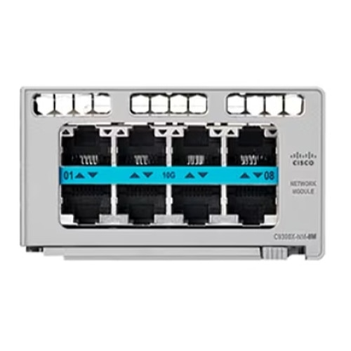 Cisco C9300X-NM-8M= network switch module 10 Gigabit Ethernet, Gigabit Ethernet