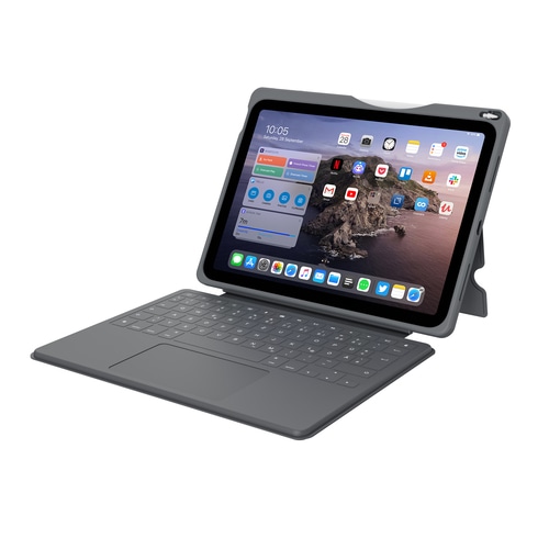 DEQSTER Smart Rugged Touch PLUS Keyboard for iPad 10.9 (10th Gen.), QWERTY Layout