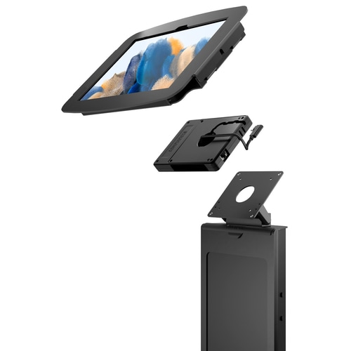 Compulocks Galaxy Tab A8 10.5 Space Enclosure Brandable Floor Stand Plus Hub Black