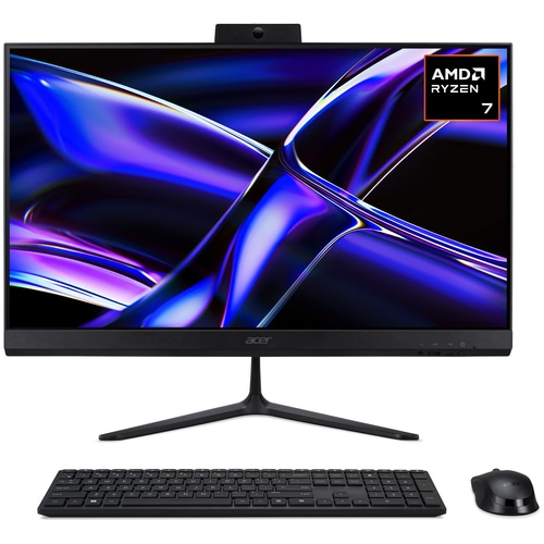 Acer Aspire C27-B All-in-One Desktop - AMD Ryzen 7-350, 16GB, 1TB SSD, Integrated AMD Radeon Graphics, 27 Full HD, Windows 11, Black