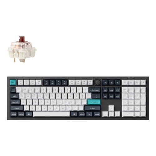 Keychron Q6 Max keyboard Universal USB + RF Wireless + Bluetooth QWERTY UK English Black, White