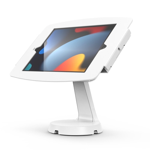 Compulocks iPad 10.2 Space Enclosure Mast Counter Stand - White