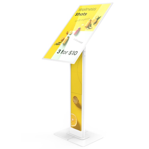 Compulocks Brandable Floor Stand for the Samsung E-Paper Smart Signage - White