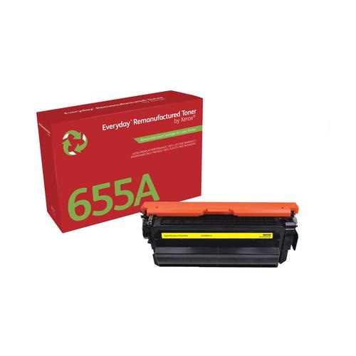 Everyday Remanufactured Toner replaces HP 655A (CF452A), Standard Capacity