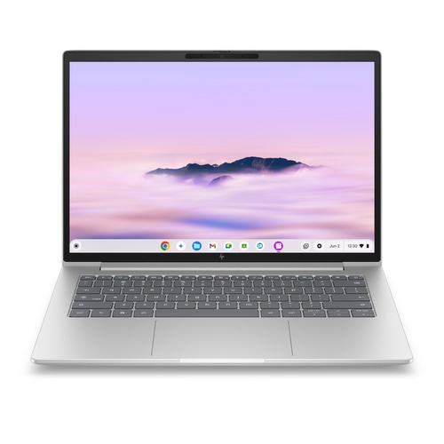 HP E6AV9EA laptop 100U Chromebook 35.6 cm (14) Touchscreen WUXGA 8 GB LPDDR5-SDRAM Wi-Fi 7 (802.11be) ChromeOS Silver