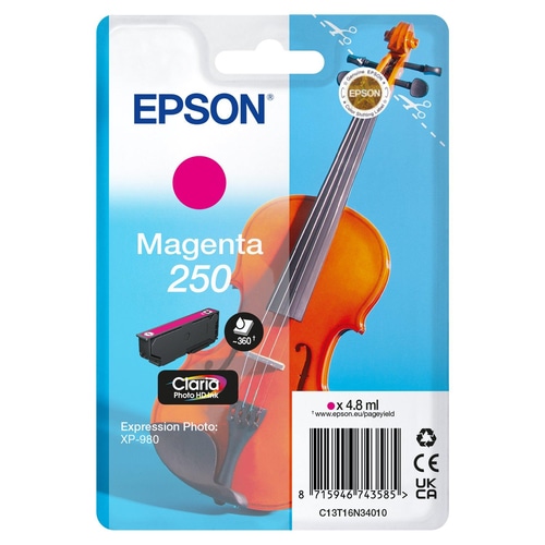 Epson 250 Violin Claria Photo HD ink cartridge 1 pc(s) Original Magenta