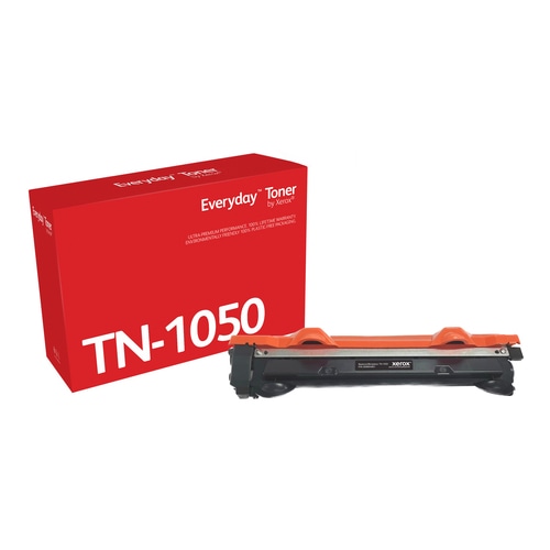 Everyday  Black Toner by Xerox compatible with Brother TN1050, Standard capacity