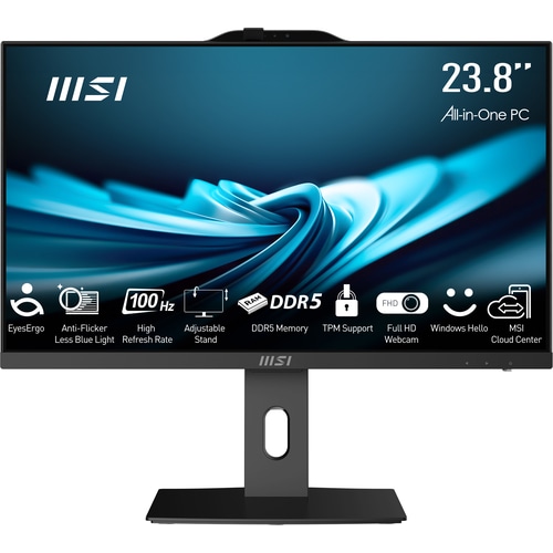 MSI Pro AP242P 14M Intel Core i7 14700 All in One PC, (16GB RAM, 512GB SSD, Windows 11PRO), 23.8 Inch IPS Screen/UHD Graphics/Type-C/USB/LAN/HDMI/DP/WiFi 6E/BT 5.3/VESA