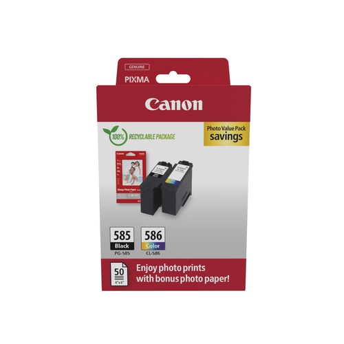 Canon PG-585/CL-586 PVP ink cartridge 2 pc(s) Original Black, Cyan, Magenta, Yellow