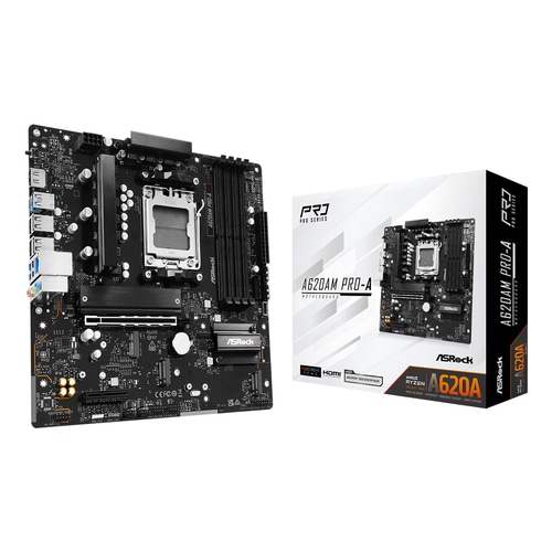 Asrock A620AM PRO-A motherboard AMD A620 Socket AM5 micro ATX
