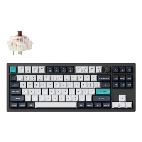 Keychron Q3 Max keyboard Universal USB + RF Wireless + Bluetooth QWERTY UK English Black, White