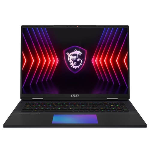 MSI Titan 18 HX A14VIG-051UK Laptop 45.7 cm (18) UHD+ Intel Core i9 i9-14900HX 64 GB DDR5-SDRAM 2 TB SSD NVIDIA GeForce RTX 4090 Wi-Fi 7 (802.11be) Windows 11 Pro Black