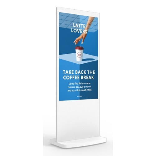 Allsee Technologies L65UHD3 Signage Display Totem design 165.1 cm (65) Wi-Fi 450 cd/m 4K Ultra HD White Built-in processor Android 7.1