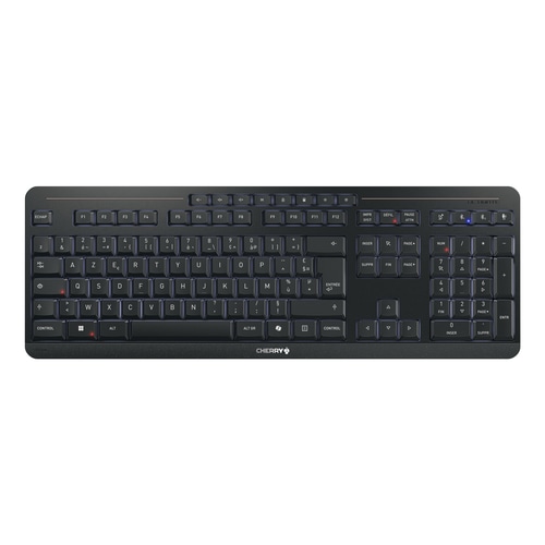 CHERRY Stream ultimate keyboard Home/Office USB + RF Wireless + Bluetooth AZERTY French Black