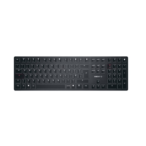 CHERRY KW X ULP keyboard USB + RF Wireless + Bluetooth QWERTY English Black