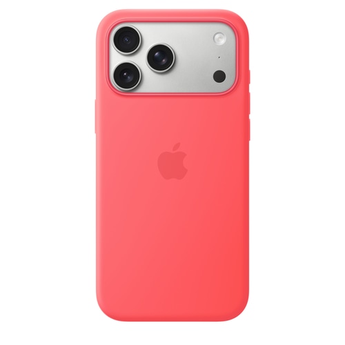 Apple iPhone 17 Pro Max Silicone Case with MagSafe  Bright Guava