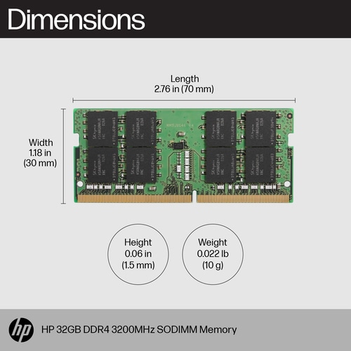 HP 16GB DDR4 3200 SODIMM Memory memory module