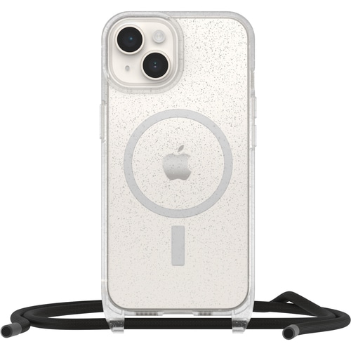 OtterBox React Necklace Case with MagSafe for iPhone 14, Ultra-Slim, Protective Case with Adjustable and Detachable Necklace Strap, Tested to Military Standard, Stardust, No Retail Packaging