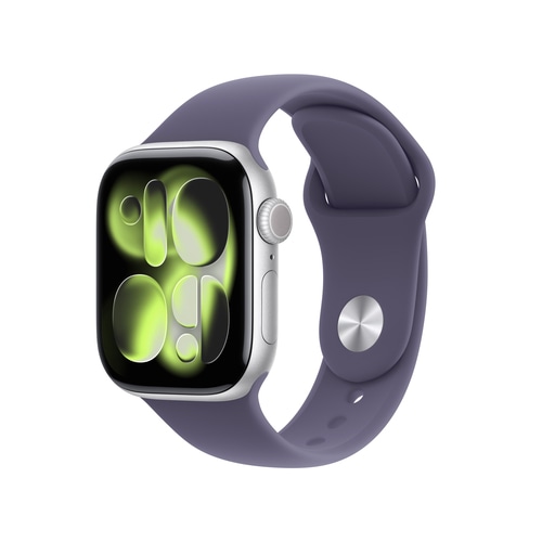 Apple Watch Series 11 GPS + Cellular (Demo) 42mm Silver Aluminium Case with Purple Fog Sport Band - M/L