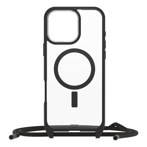 OtterBox React Necklace Series for MagSafe for iPhone 16 Pro Max, Black Crystal