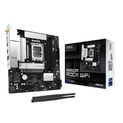 Asrock B860M Rock WiFi Intel B860 LGA 1851 (Socket V1) micro ATX