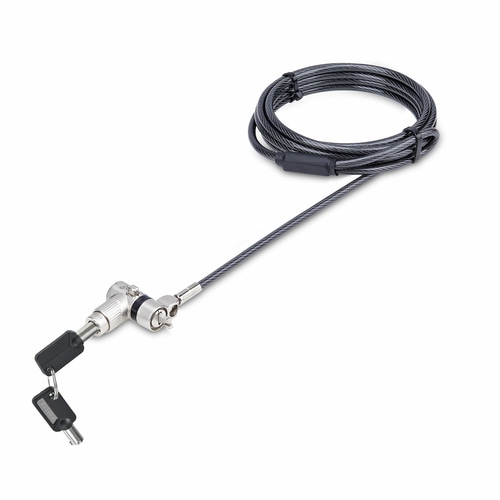 StarTech.com 25-Pack Universal Laptop Lock 6.6ft (2m), Master Keyed Locking Cable, Computer Security, Compatible w/Noble Wedge/Nano/K-Slot; Anti-Theft Cut-Resistant Cable