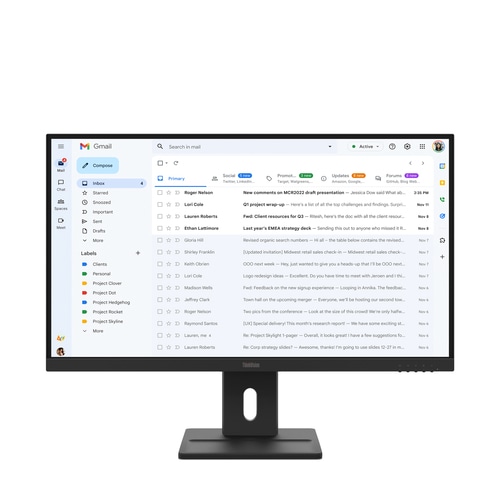 Lenovo ThinkVision E27-40 LED display 68.6 cm (27) 1920 x 1080 pixels Full HD LCD Black