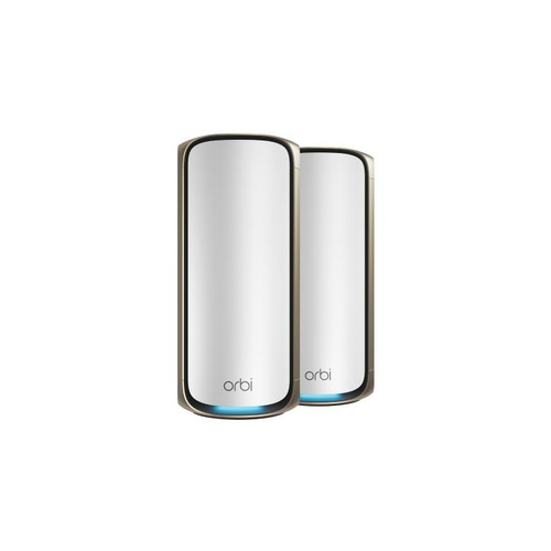 NETGEAR Orbi 970 Series Quad-Band WiFi 7, 2-Pack Quad-band (2.4 GHz / 5 GHz-1 / 5 GHz-2 / 6 GHz) Wi-Fi 6 (802.11ax) Grey 3 Internal