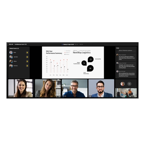 Samsung LH105QPD5BGXEN Signage Display 2.67 m (105) Wi-Fi 500 cd/m 5K Ultra HD Black Tizen 7.0 24/7