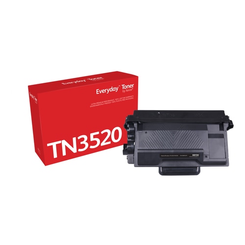 Everyday Black Toner by Xerox compatible with Brother TN3520, Jumbo capacity