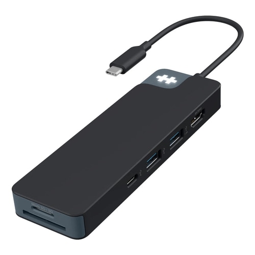 HYPER HD4102BKGL interface hub USB 3.2 Gen 1 (3.1 Gen 1) Type-C 5000 Mbit/s Black