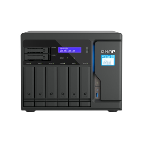 QNAP TS-855X SAN Tower Ethernet LAN Black C5125