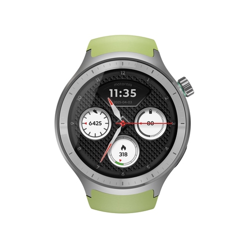 Motorola Moto Watch 3.63 cm (1.43) OLED 47 mm Digital Touchscreen Silver GPS (satellite)