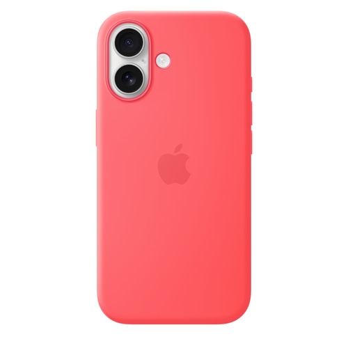 Apple iPhone 17 Silicone Case with MagSafe  Bright Guava