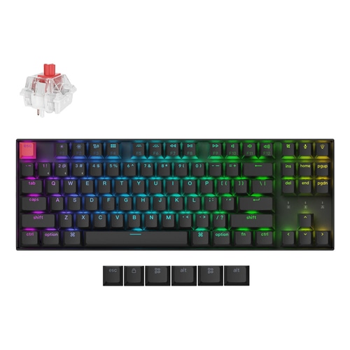 Keychron K8 QMK Version 2 keyboard Universal USB + Bluetooth QWERTY UK English Black