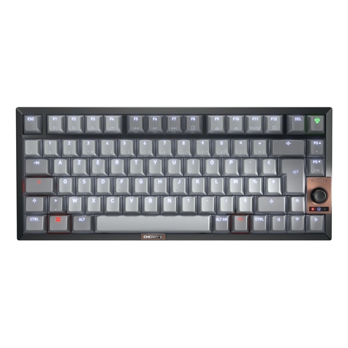 CHERRY KW 300W MX keyboard Home USB + Bluetooth AZERTY French Black, Copper, Grey