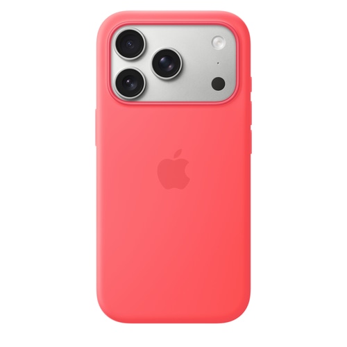 Apple iPhone 17 Pro Silicone Case with MagSafe  Bright Guava