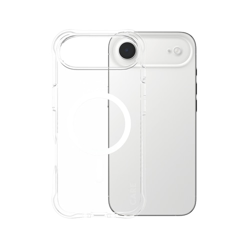 PanzerGlass CARE by  Fashionable Case Samba Transparent w. White MagSafe iPhone Air