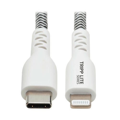 Tripp Lite M102-006-HD Heavy-Duty USB-C to Lightning Sync/Charge Cable, MFi Certified - M/M, USB 2.0, 6 ft. (1.83 m)
