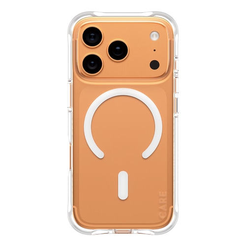 PanzerGlass CARE by  Fashionable Case Samba Transparent w. White MagSafe iPhone 17 Pro